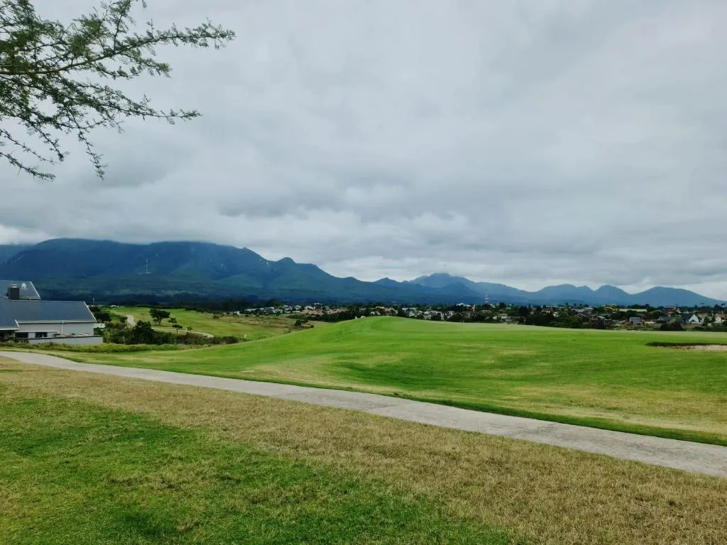 Scenic mountain vista with lush green valley and distant town below
